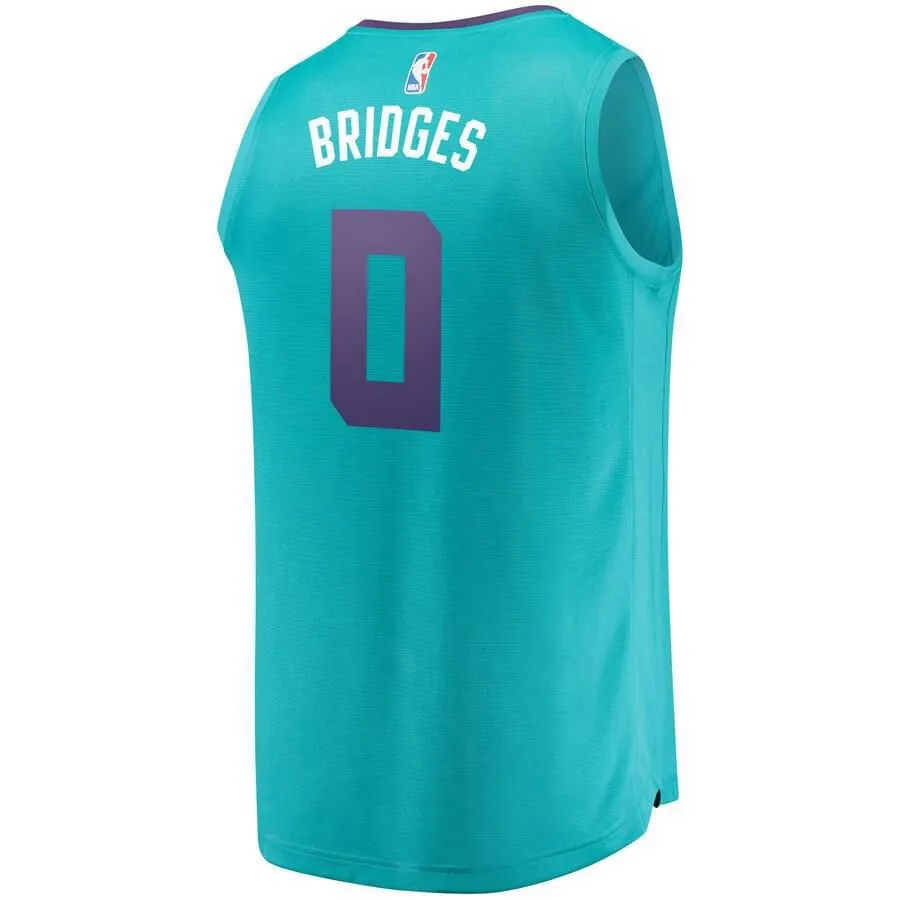 Charlotte Hornets Miles Bridges Fanatics Branded Replica Fast Break Icon Jersey Kids - Blue | Ireland J7868P5