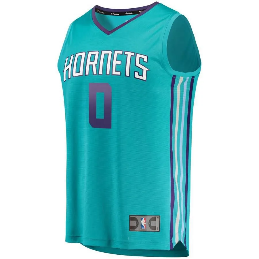 Charlotte Hornets Miles Bridges Fanatics Branded Replica Fast Break Icon Jersey Kids - Blue | Ireland J7868P5