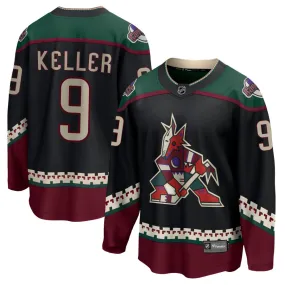 Clayton Keller Arizona Coyotes Fanatics Branded 2021/22 Home Breakaway Jersey - Black