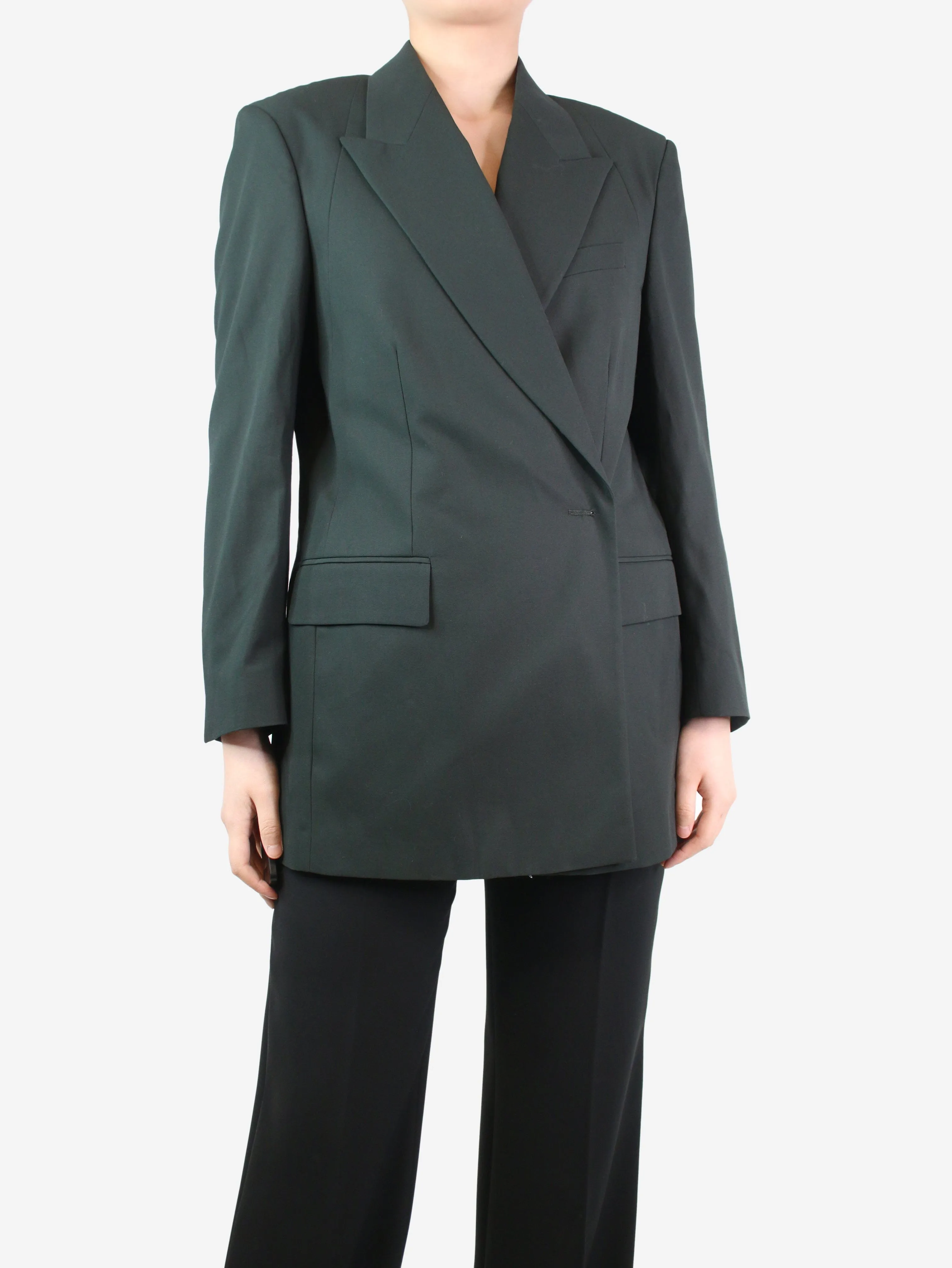 Dark green blazer - size UK 10