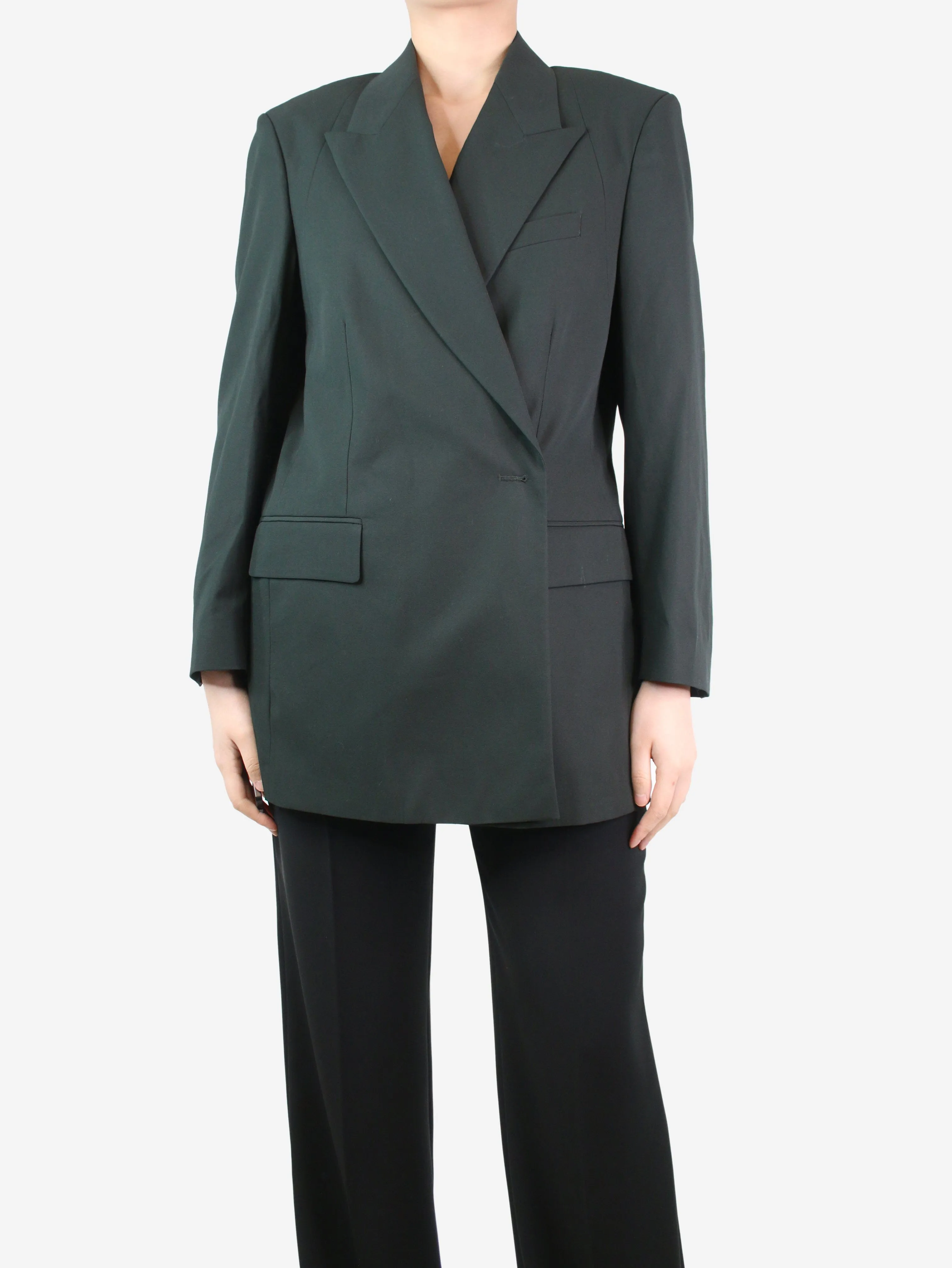 Dark green blazer - size UK 10