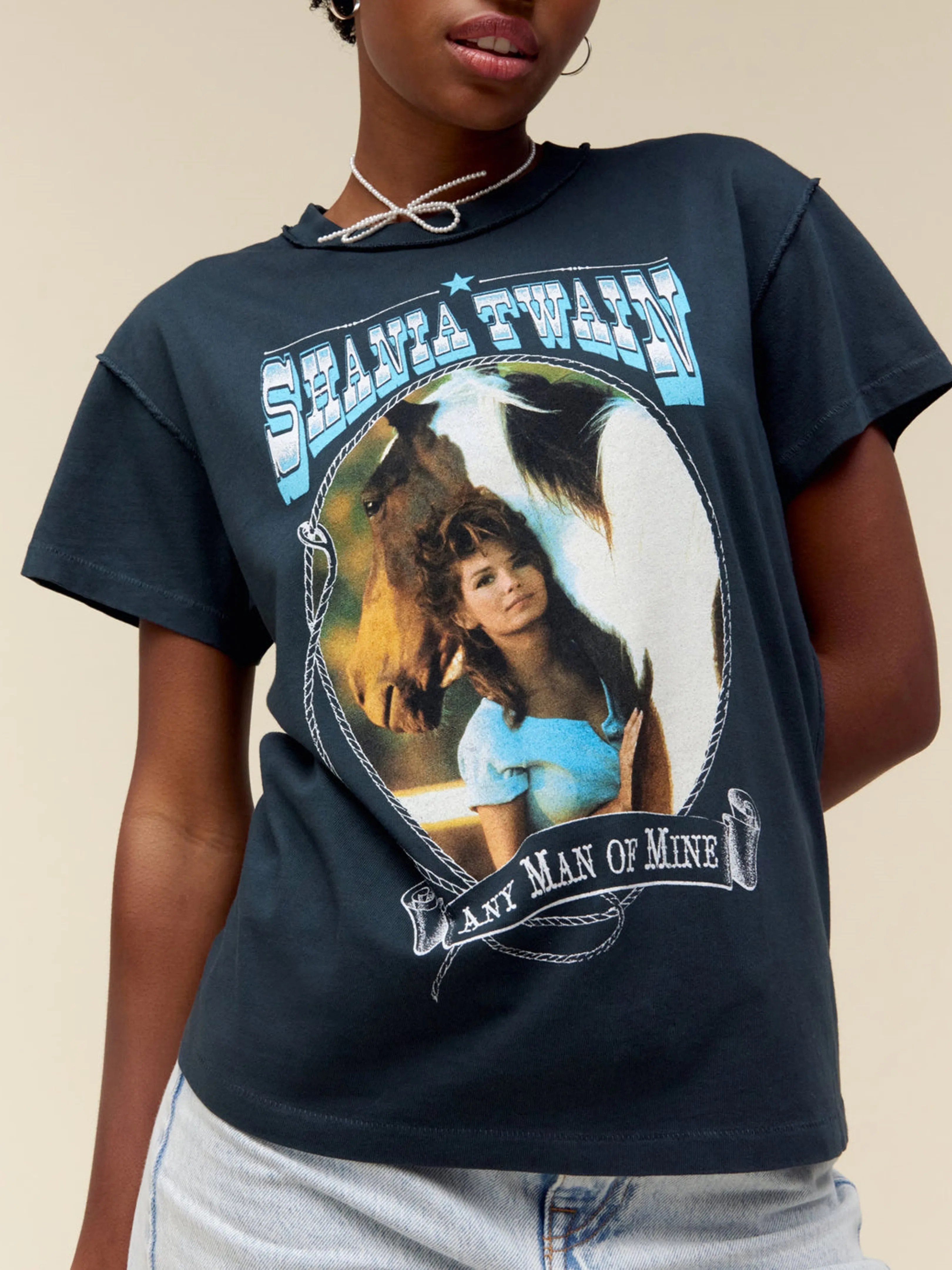 DAYDREAMER Shania Twain Any Man Of Mine Reverse Tour Tee