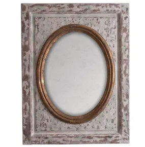 Distressed Gilded French Mirror