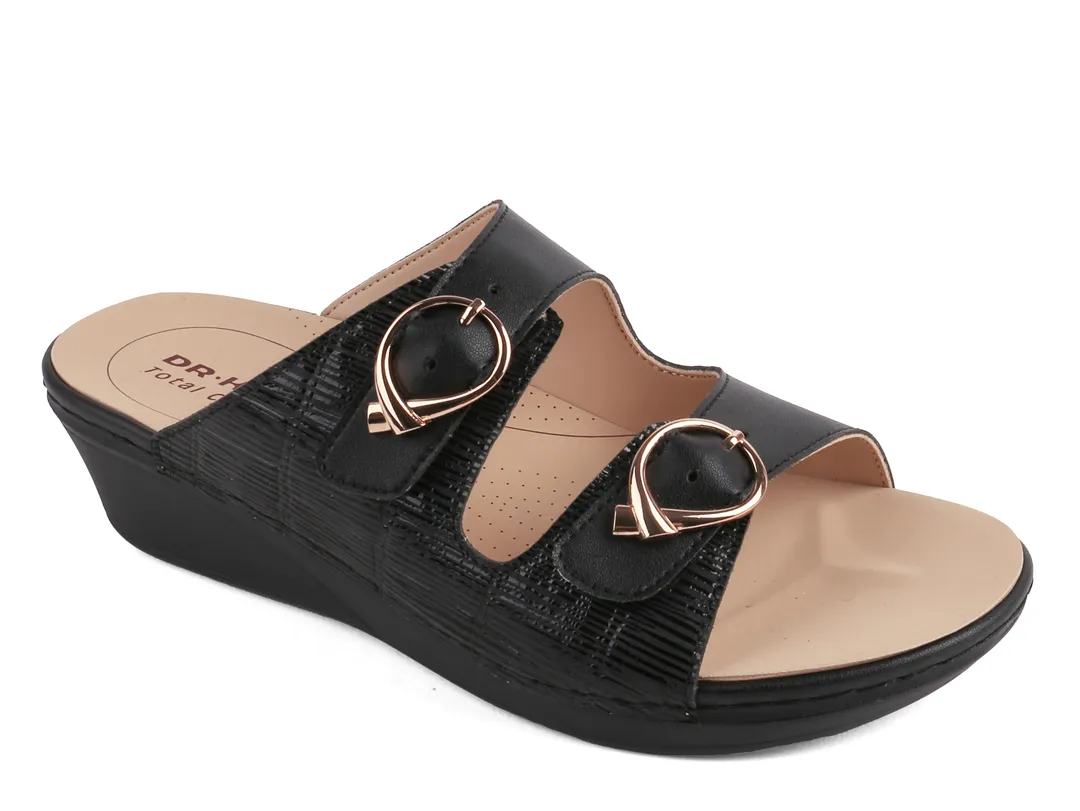 DR.KONG WOMEN REMOVABLE INSOLE SANDALS DK-S8000418E3-BLK(RP : $189)