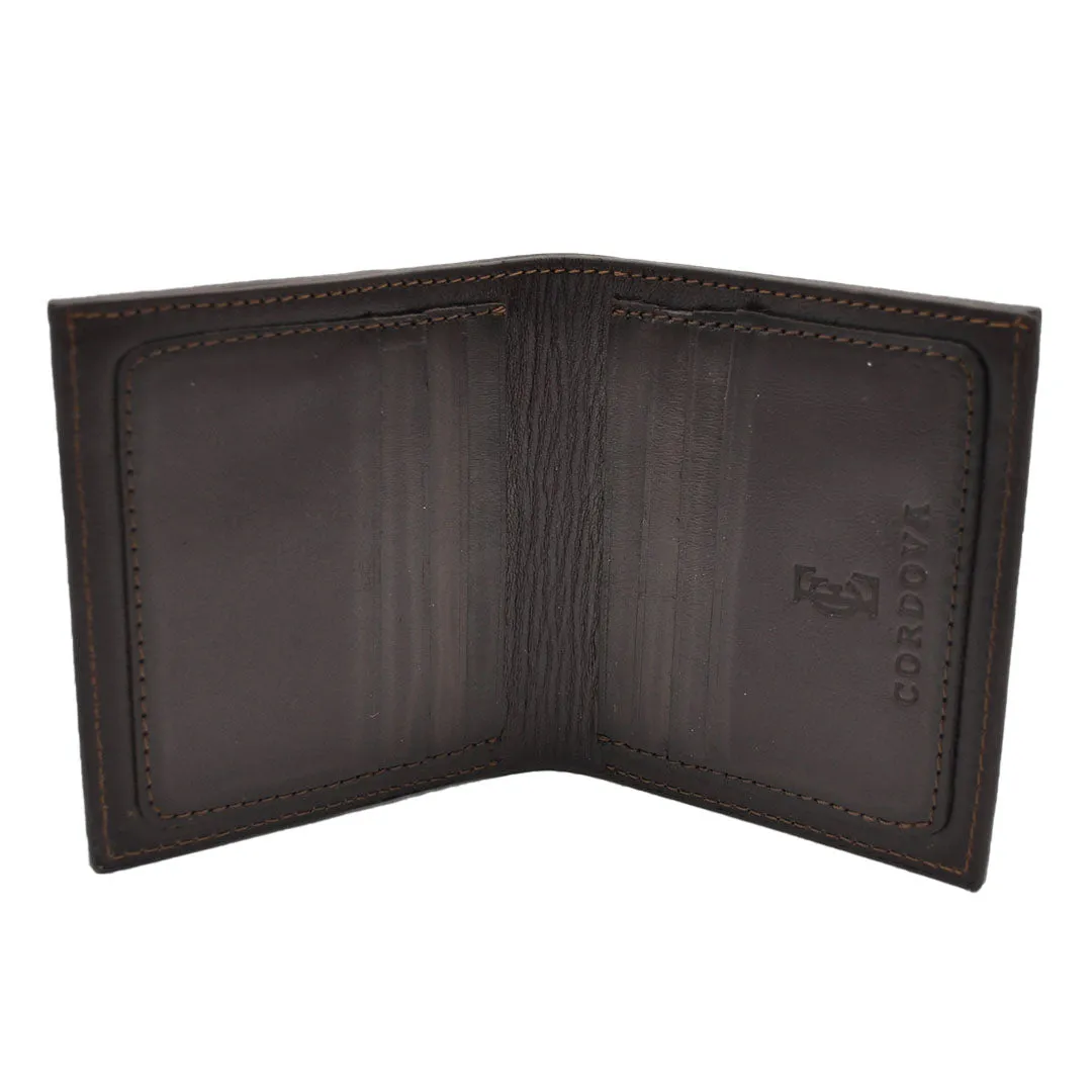 E.C. Men's Goat Stitch Brown/Tobacco Bifold Wallet