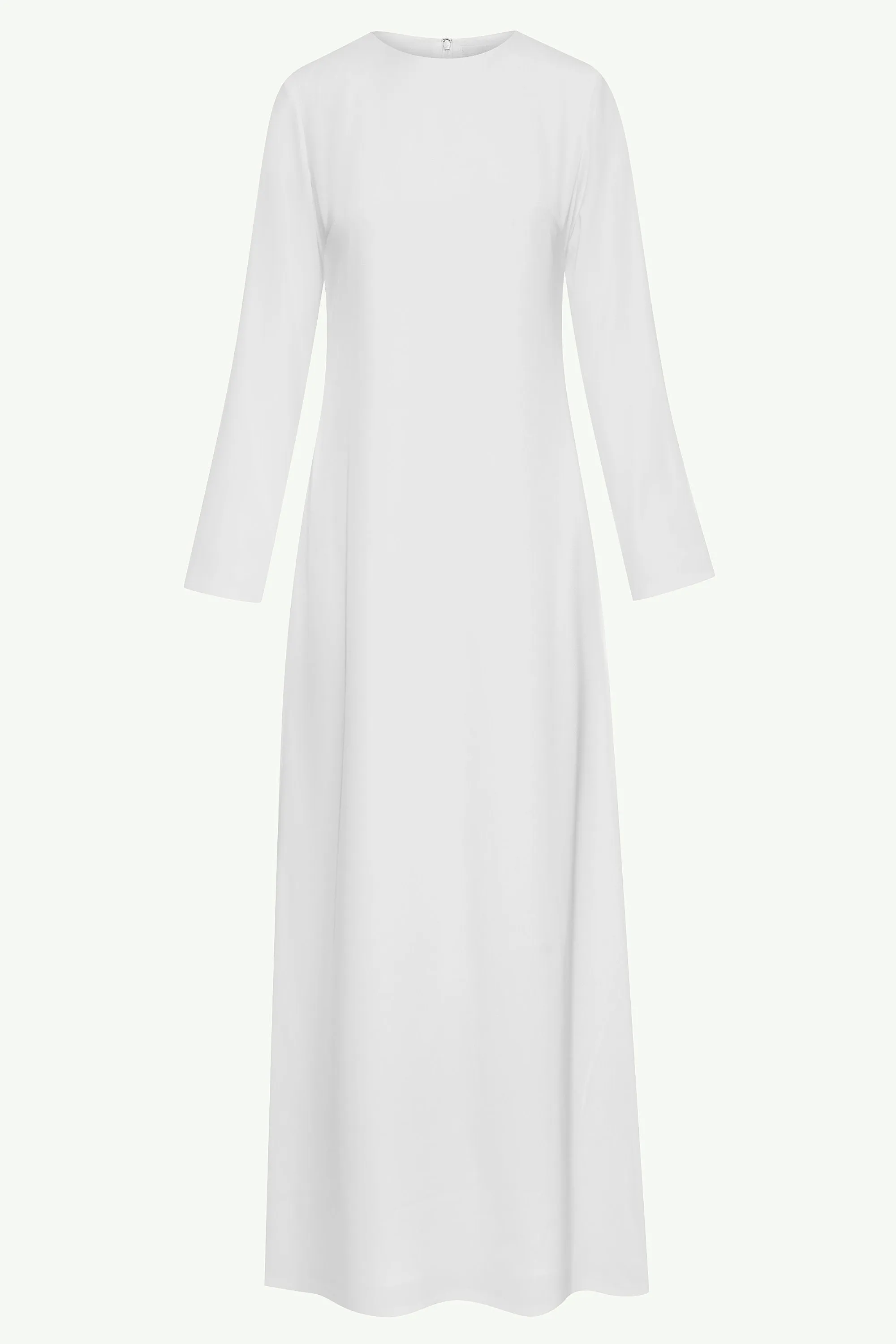 Essential Inner Slip Satin Maxi Dress - White