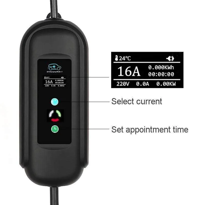 EV Charger Type 2 11kw Fast Charging Replaceable Exchangeable Plug 3 Phase EVSE Portable Chademo