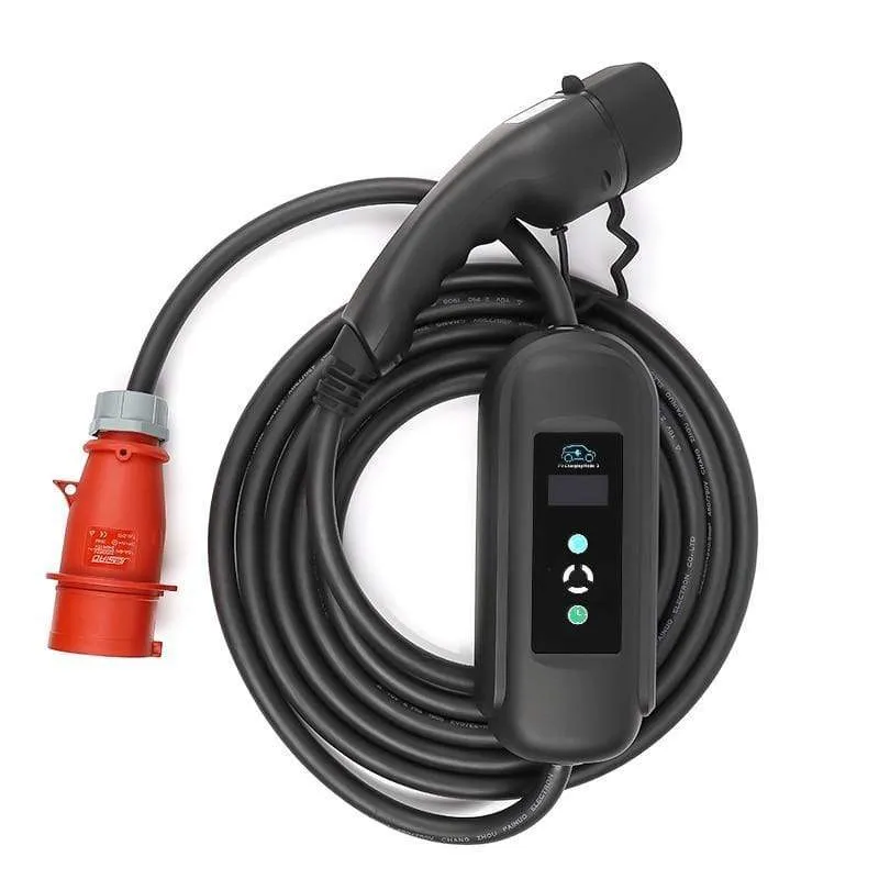 EV Charger Type 2 11kw Fast Charging Replaceable Exchangeable Plug 3 Phase EVSE Portable Chademo