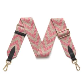 Fabucci Pink Print Crossbody Strap