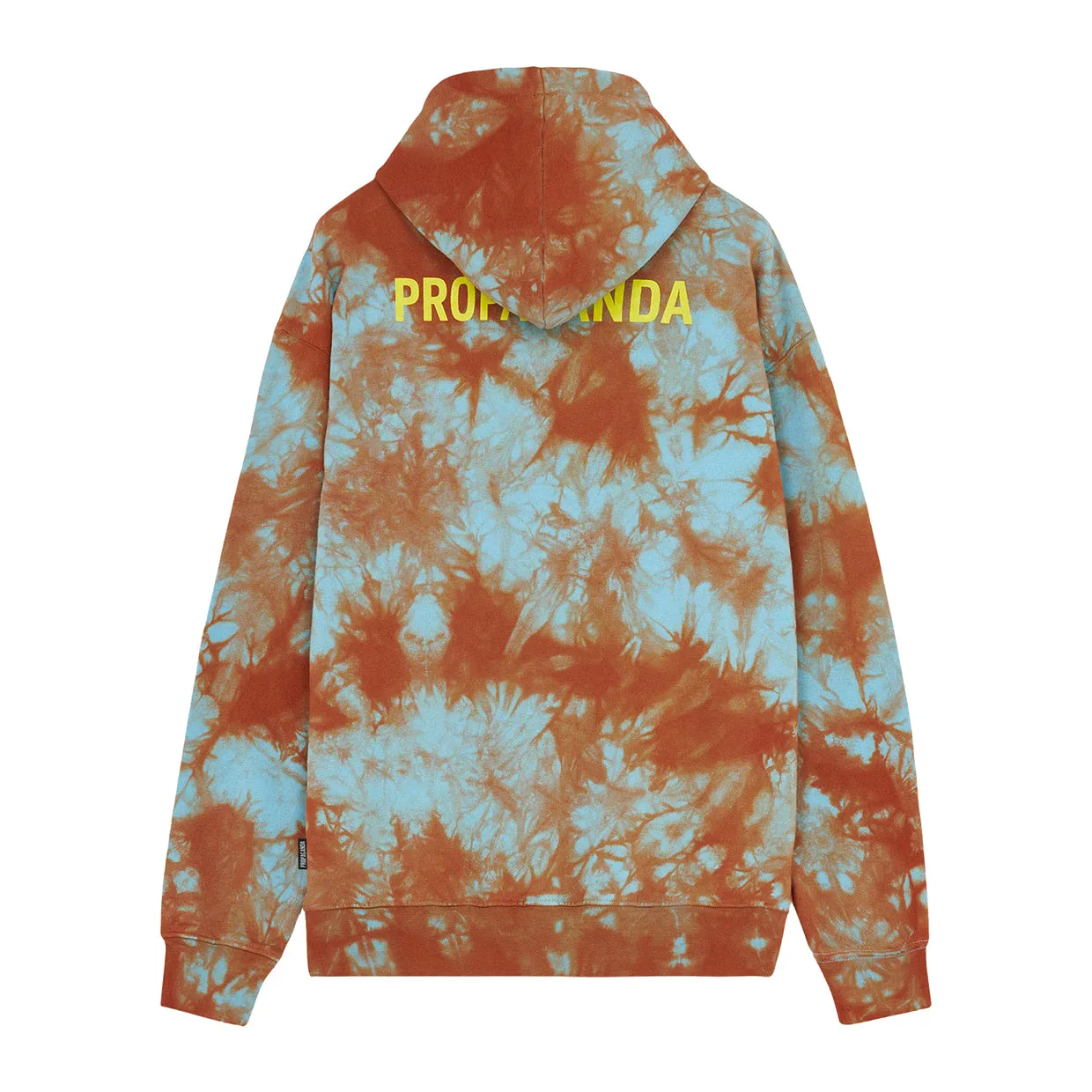 Felpa Logo Propaganda Tie Dye Marrone