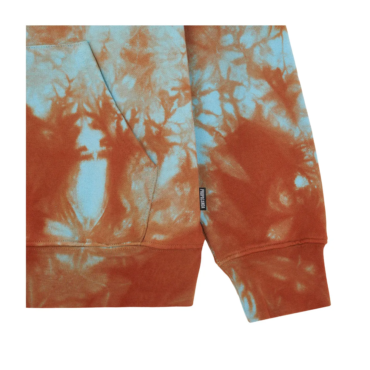 Felpa Logo Propaganda Tie Dye Marrone