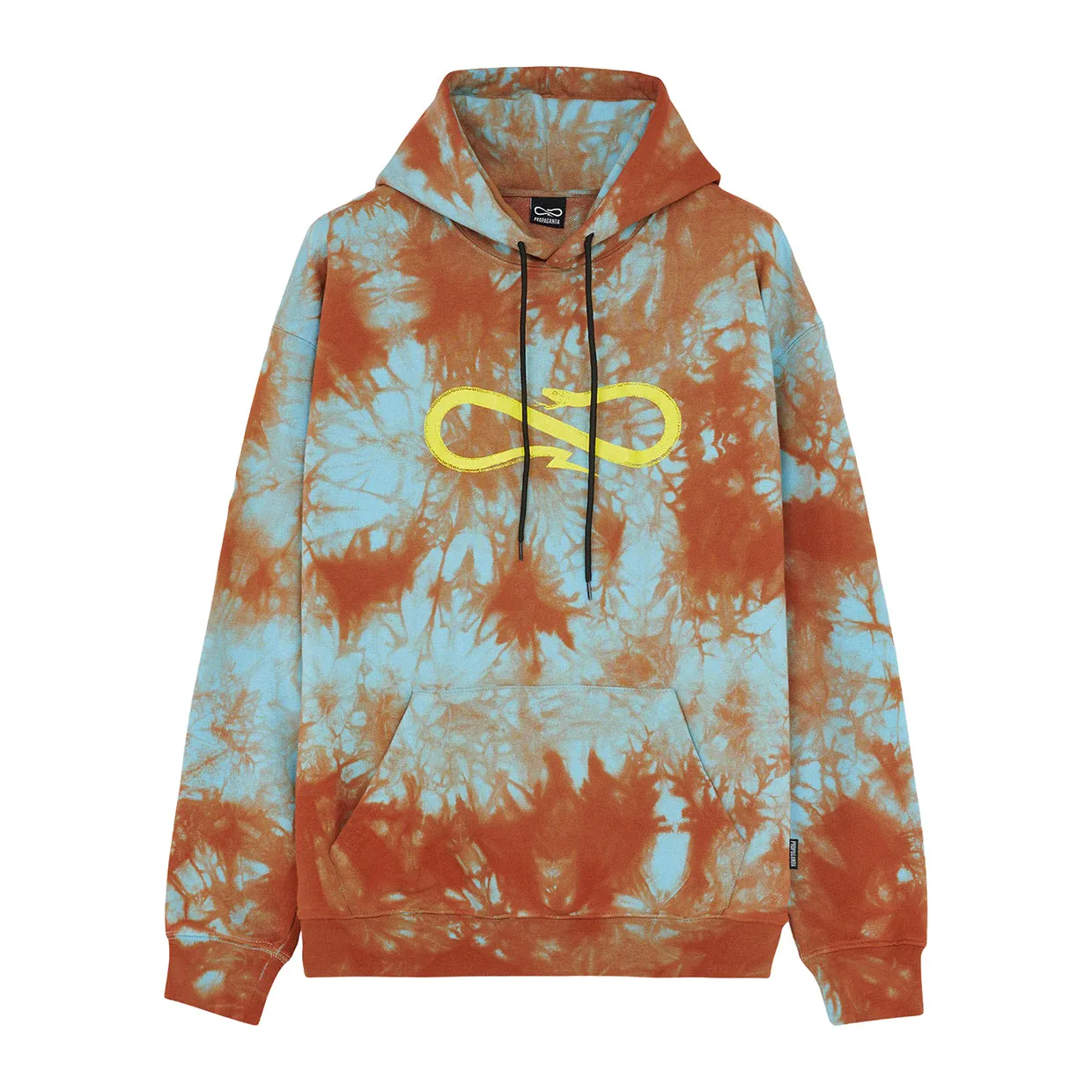 Felpa Logo Propaganda Tie Dye Marrone