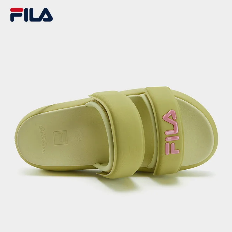 FILA CORE DONUT FASHION MODERNO Women's Slippers (Multi-Colors Available: White/Cream-White/Green)