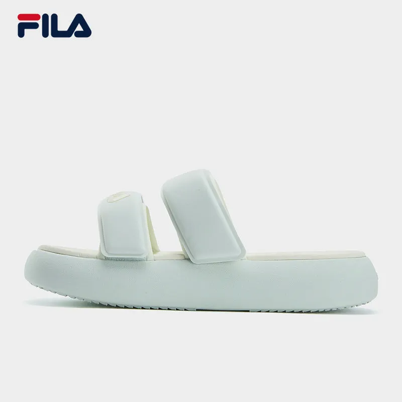 FILA CORE DONUT FASHION MODERNO Women's Slippers (Multi-Colors Available: White/Cream-White/Green)