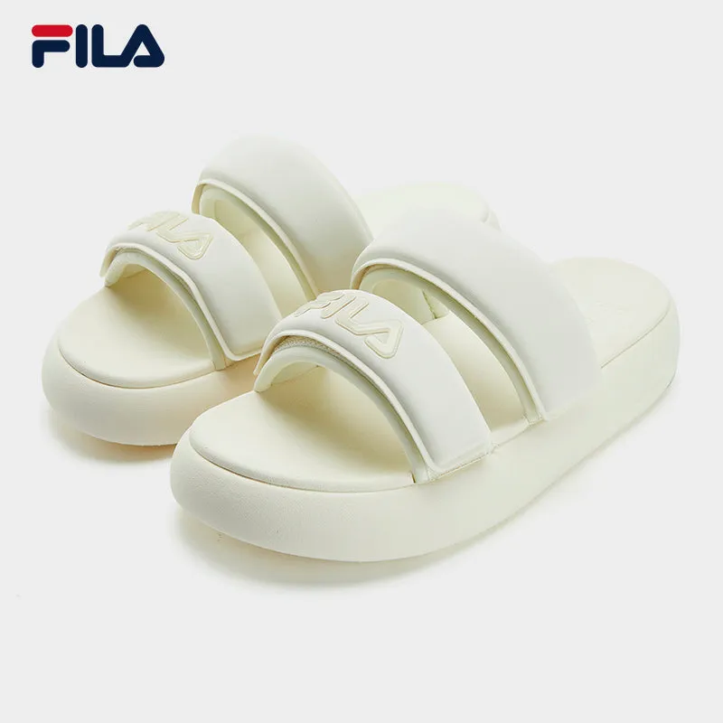 FILA CORE DONUT FASHION MODERNO Women's Slippers (Multi-Colors Available: White/Cream-White/Green)