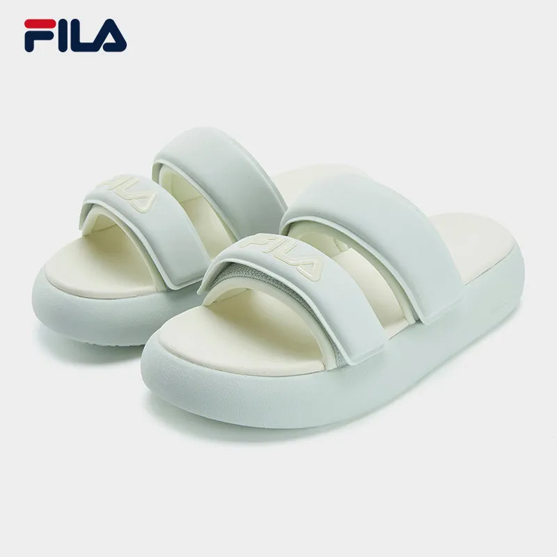 FILA CORE DONUT FASHION MODERNO Women's Slippers (Multi-Colors Available: White/Cream-White/Green)