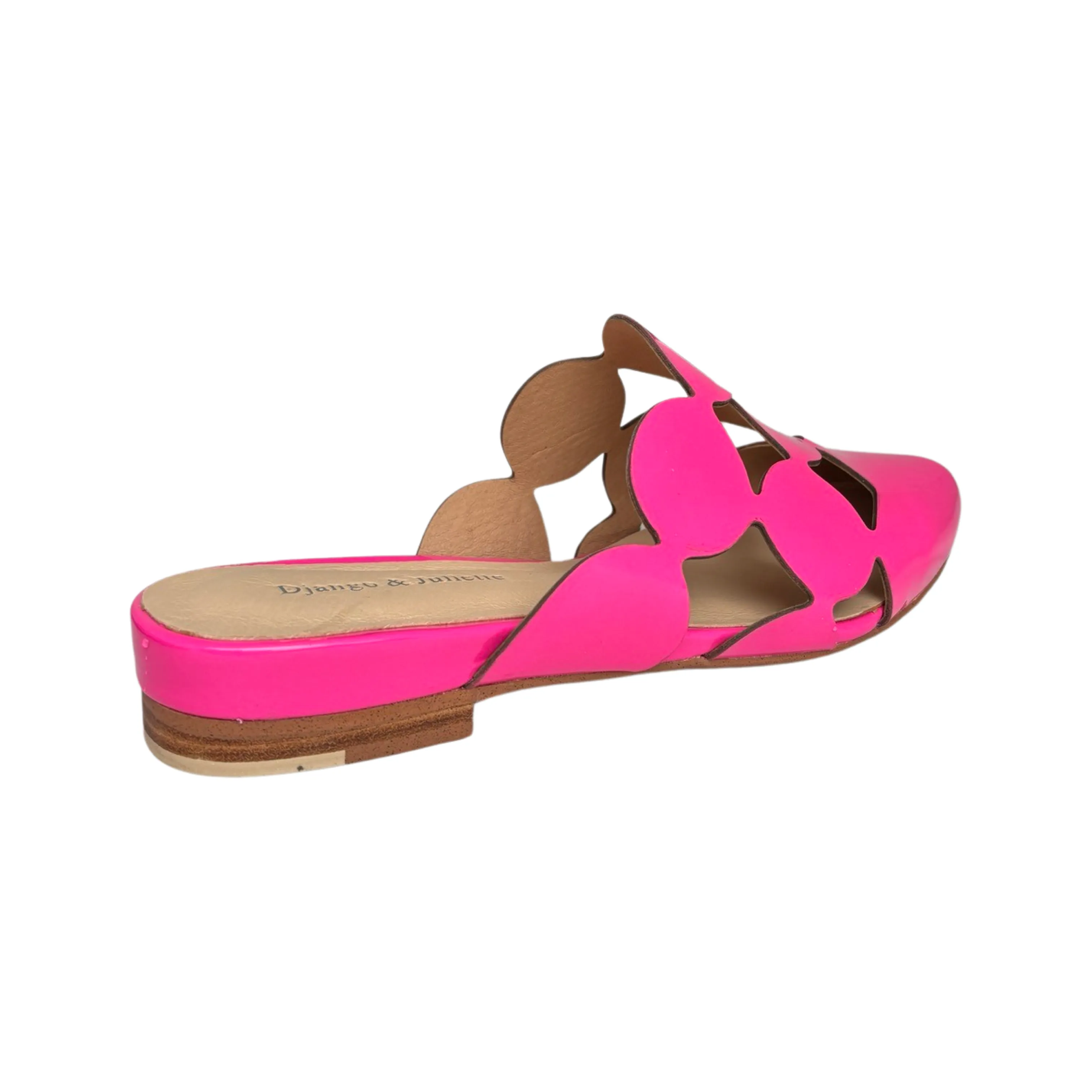 Forli Hot Pink Patent Flat Slide