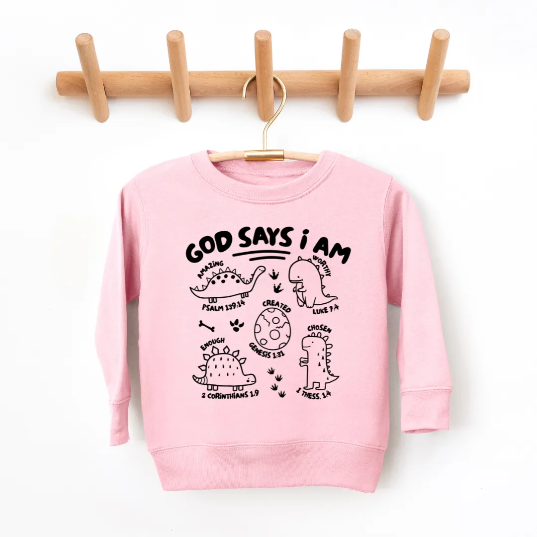 God Says I Am Youth & Toddler Sweatshirt