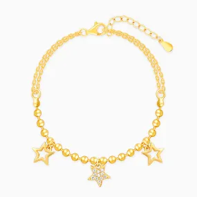 Golden Twinkle Star Bracelet