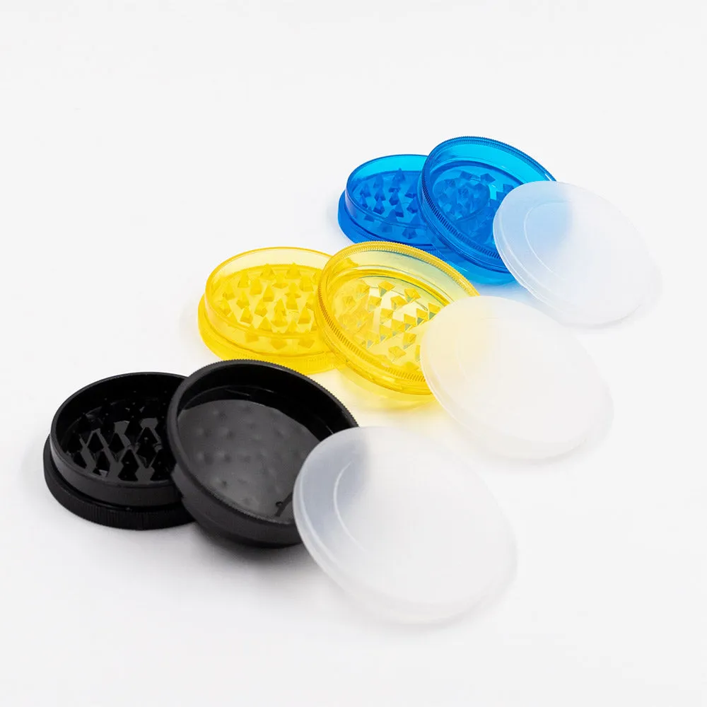 GRINDER - ACRYLIC 62mm D x 26mm 2 PART PLUS CAP