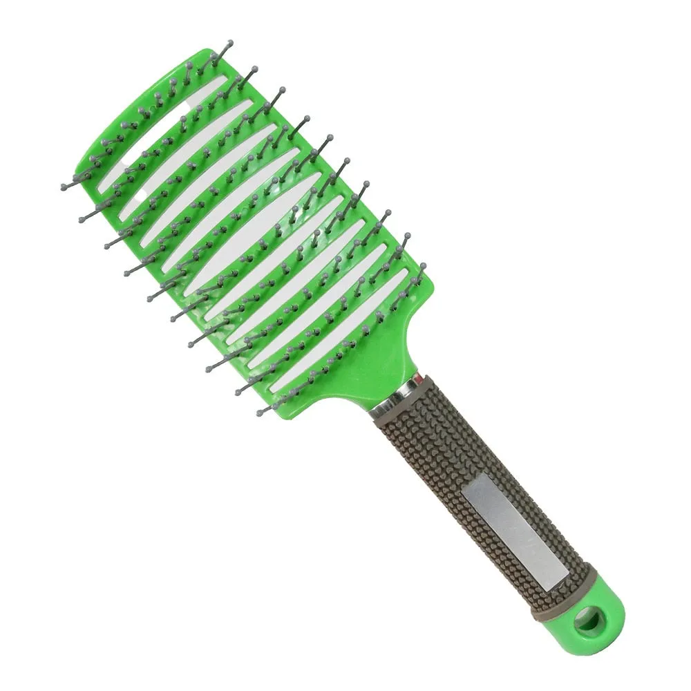 Hair Brush Scalp Massage Comb Hairbrush Bristle&amp;Nylon Women Wet Curly Detangle Hair Brush for Salon Hairdressing Styling Tools