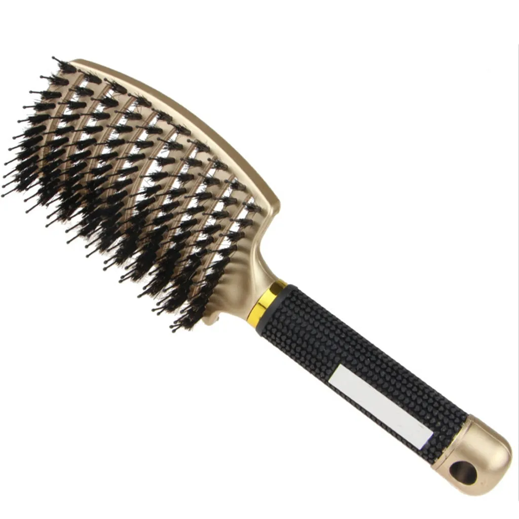 Hair Brush Scalp Massage Comb Hairbrush Bristle&amp;Nylon Women Wet Curly Detangle Hair Brush for Salon Hairdressing Styling Tools