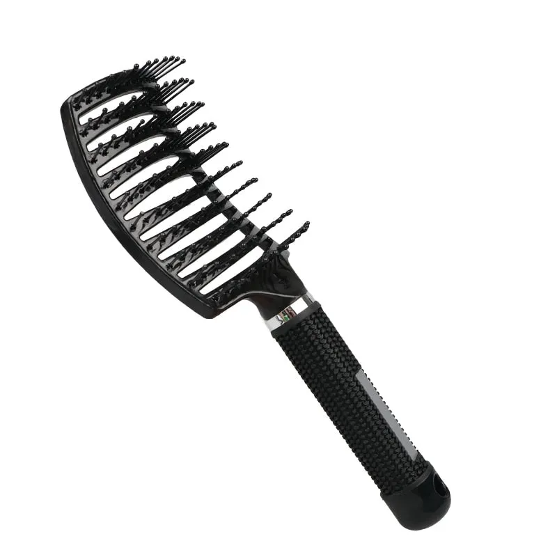 Hair Brush Scalp Massage Comb Hairbrush Bristle&amp;Nylon Women Wet Curly Detangle Hair Brush for Salon Hairdressing Styling Tools