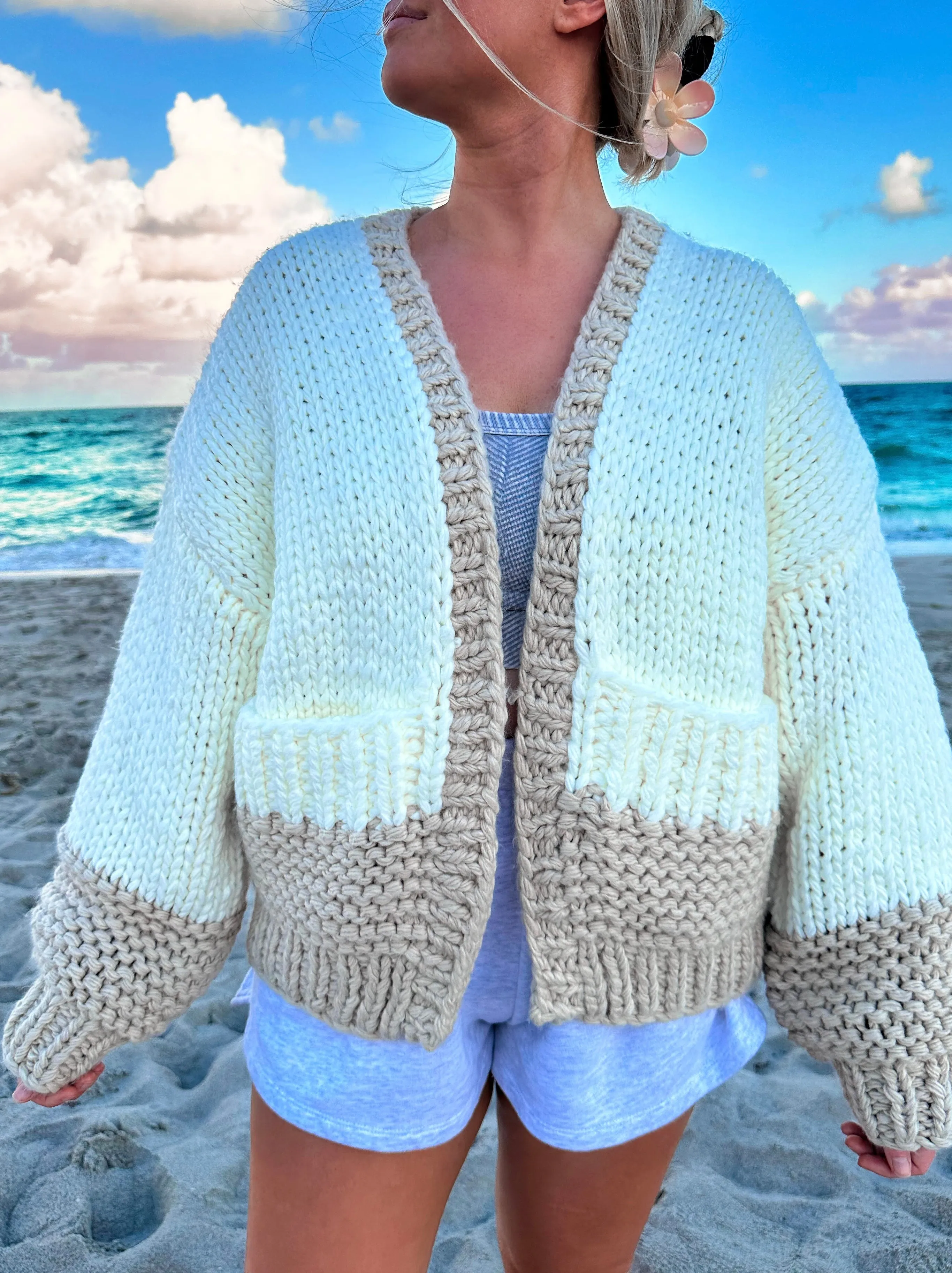 Handmade Chunky Knit Pocket Sweater