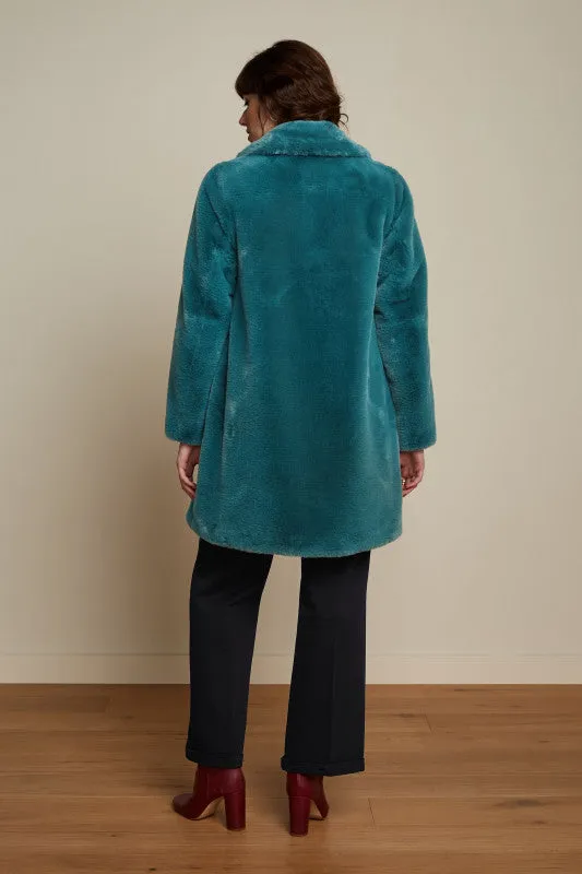 King Louie - Anais Coat Long Philly - Sea Blue