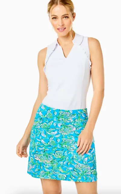 Lilly Pulitzer UPF 50  Luxletic Maryana Skort - Cumulus Blue Chick Magnet