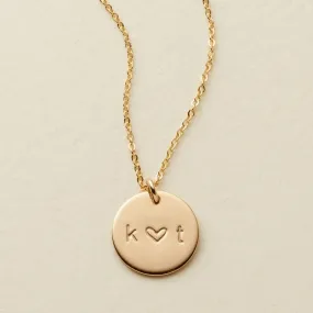 Love Disc Necklace