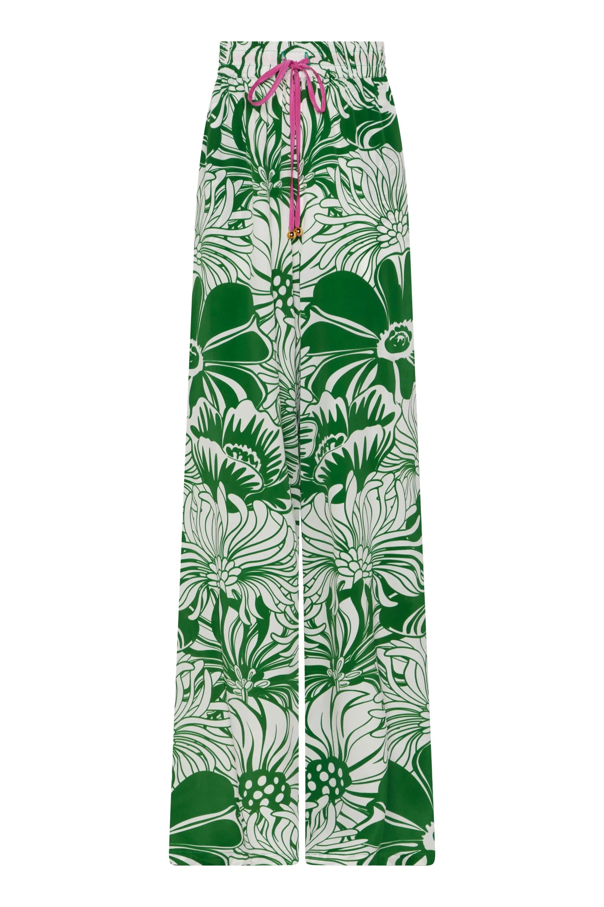 Manu Crepe Trouser - Calypso Green