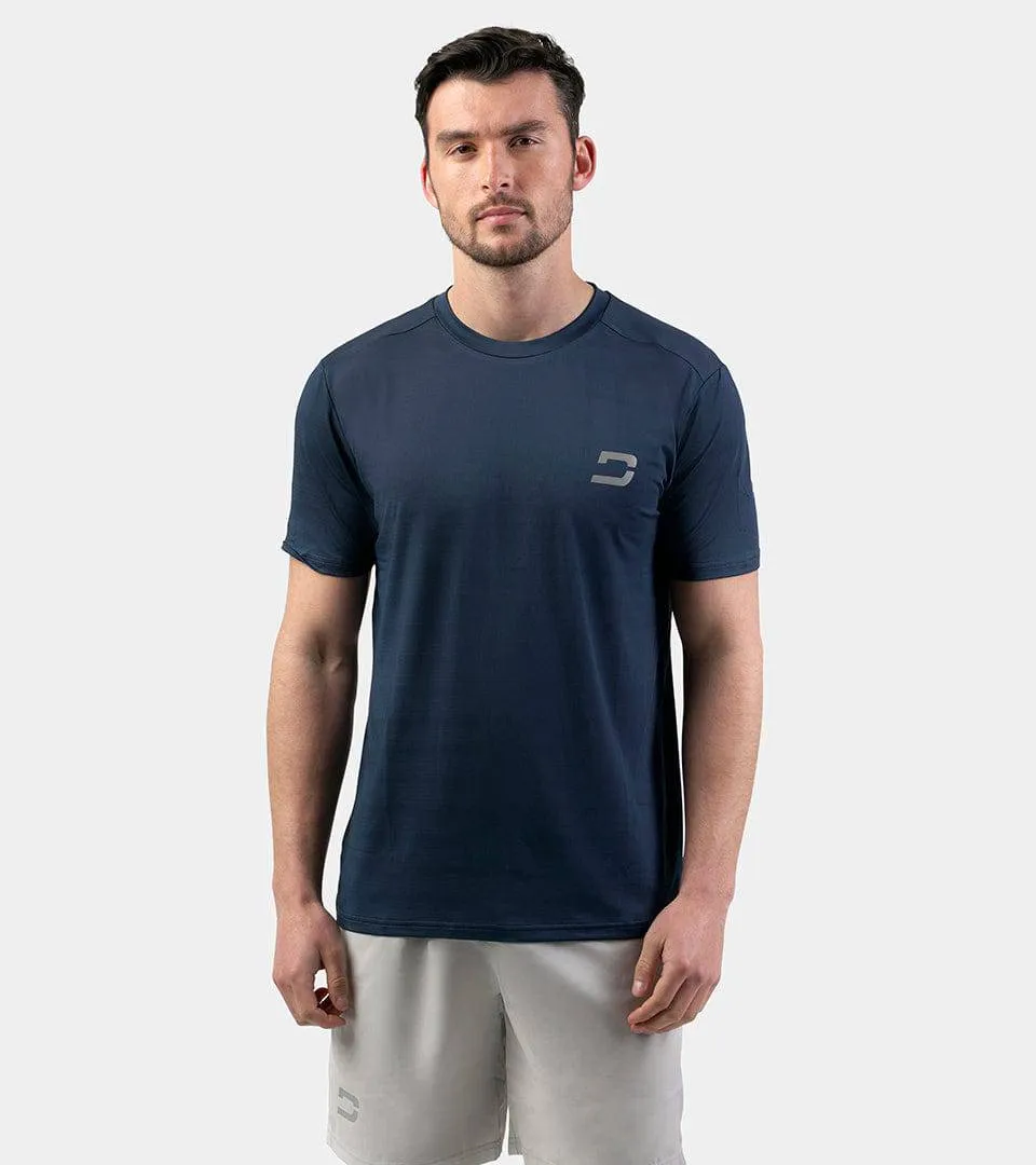 MEN'S PERFORATED SPORTS T-SHIRT - MIDNIGHT