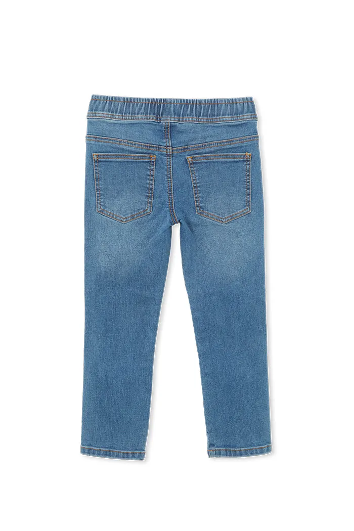 Milky Denim Jogger Jean