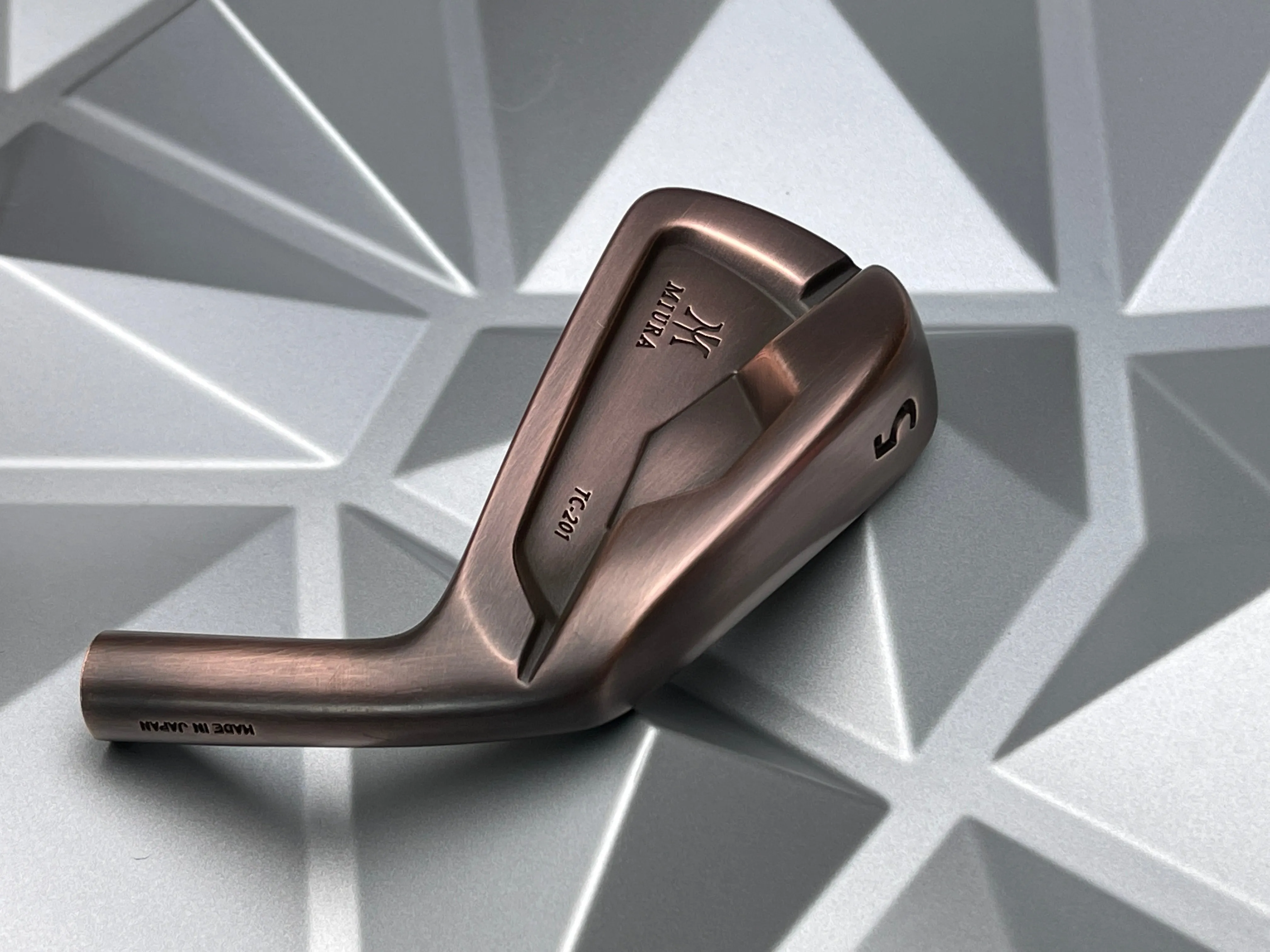 Miura Golf Irons TC-201 in Brushed Black Copper