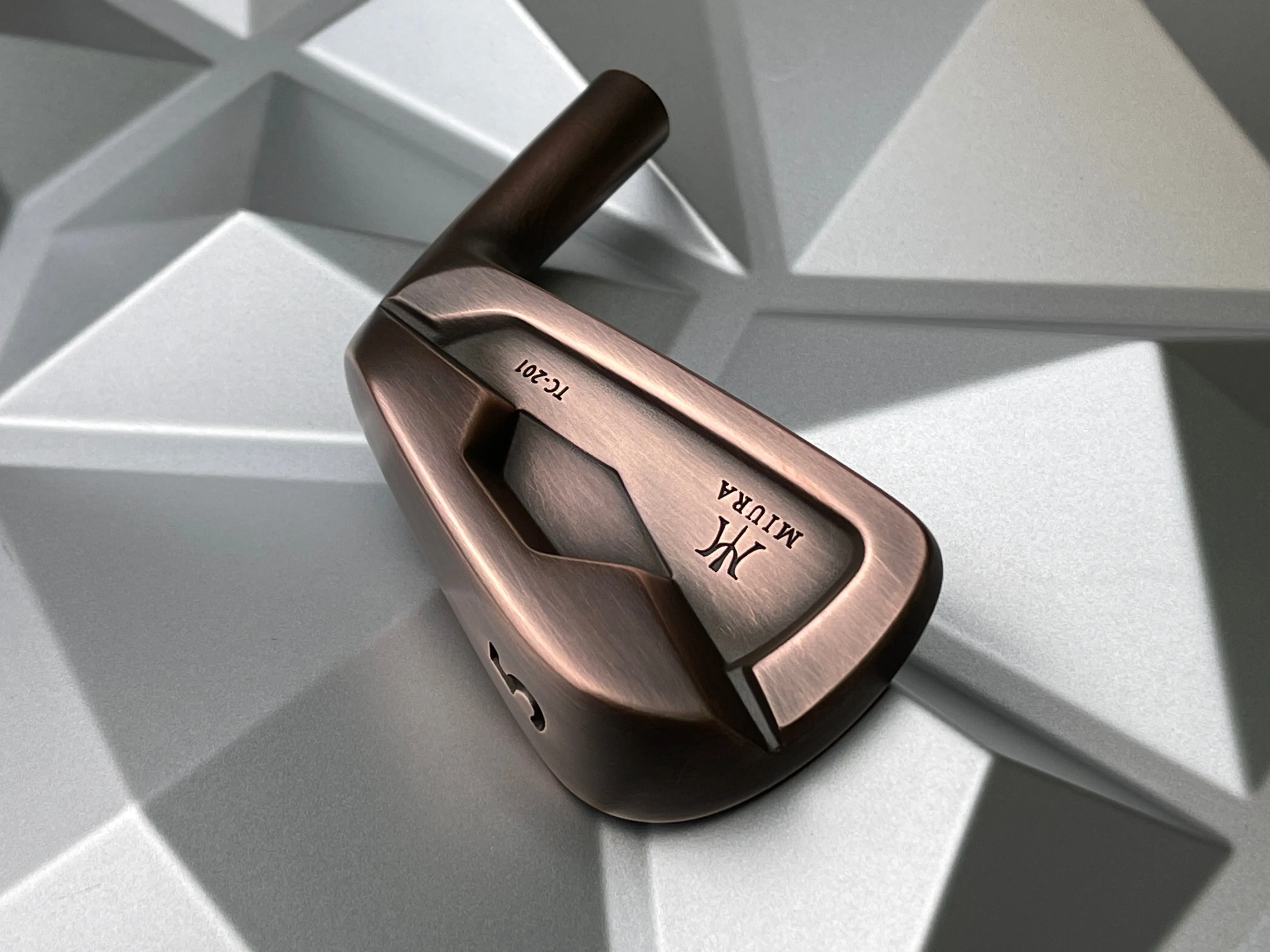 Miura Golf Irons TC-201 in Brushed Black Copper