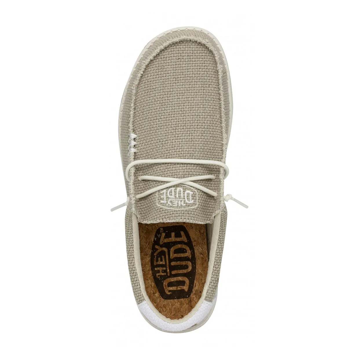 Mocassini Uomo Hey Dude Wally Braided Beige