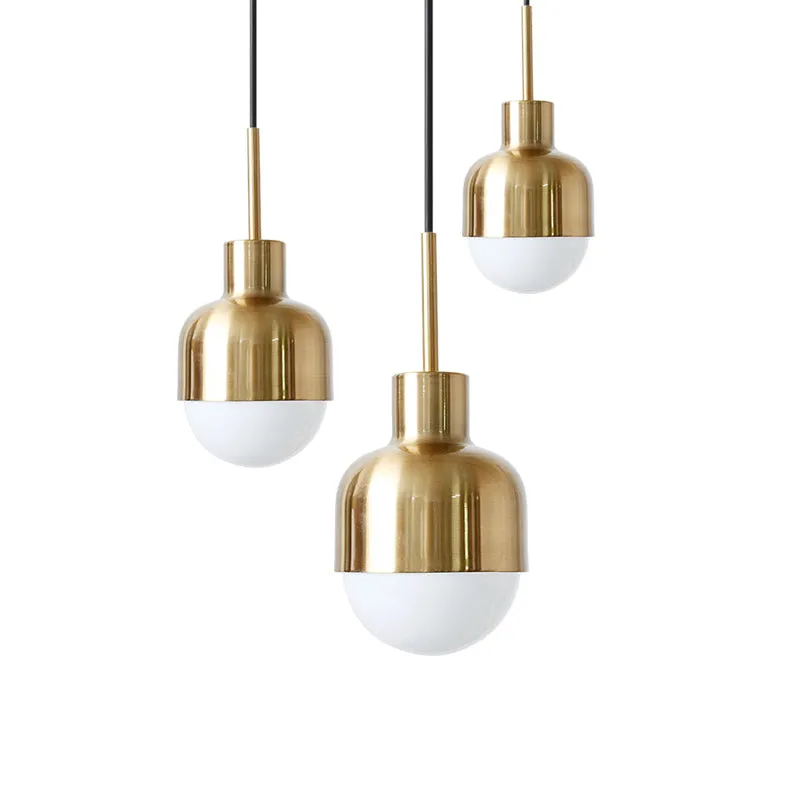 Modern Brass Glow Pendant Light