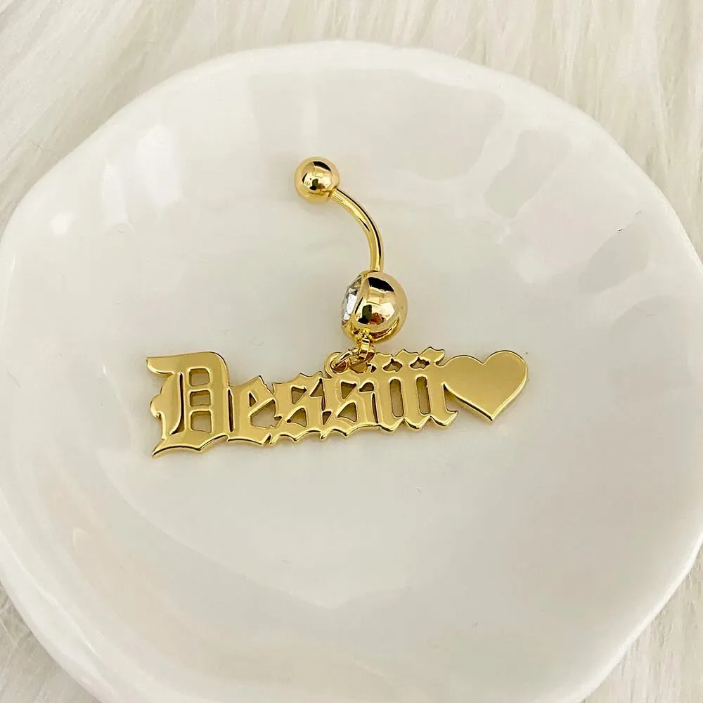 Name Belly Button Ring