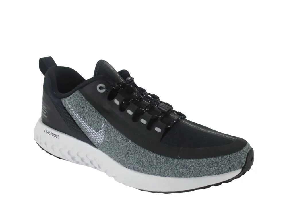 Nike Legend React Shield AV4048 001 black gray boys running shoe