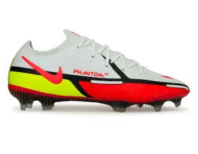 Nike Men's Phantom GT2 Elite FG White/Bright Crimson