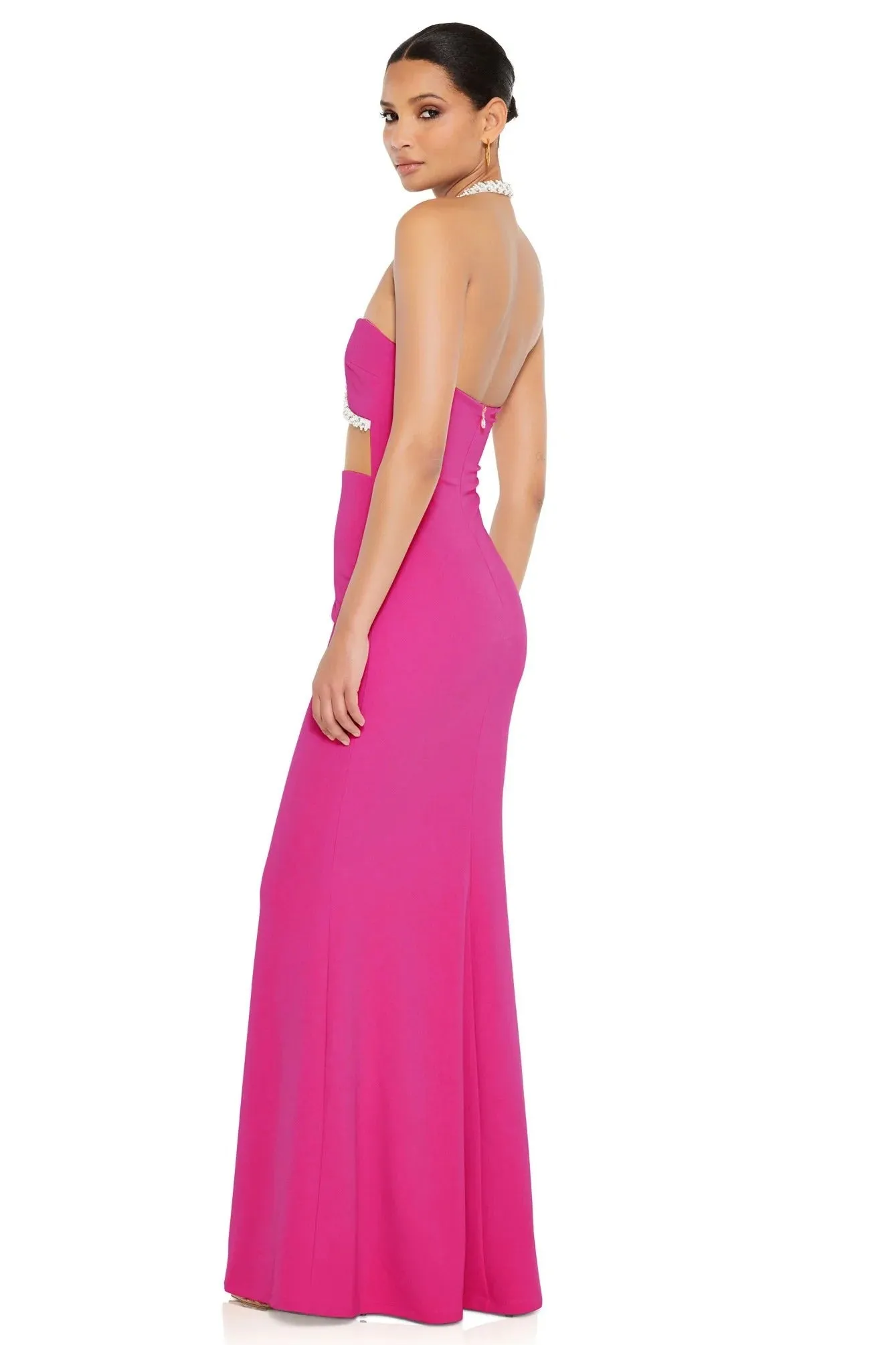 Nookie Adorn Gown - Fuchsia