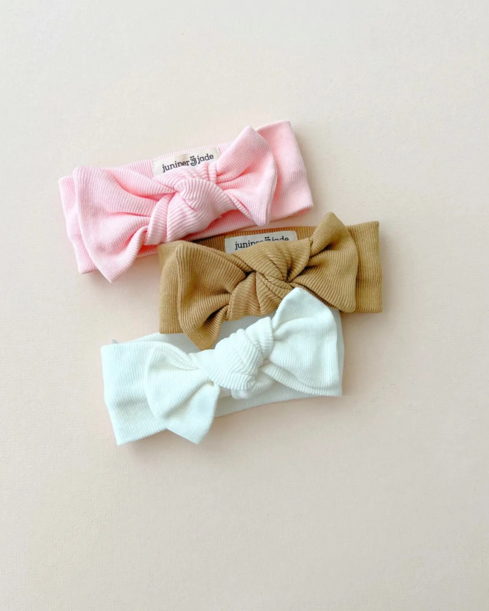 Organic Knot Bow | Latte