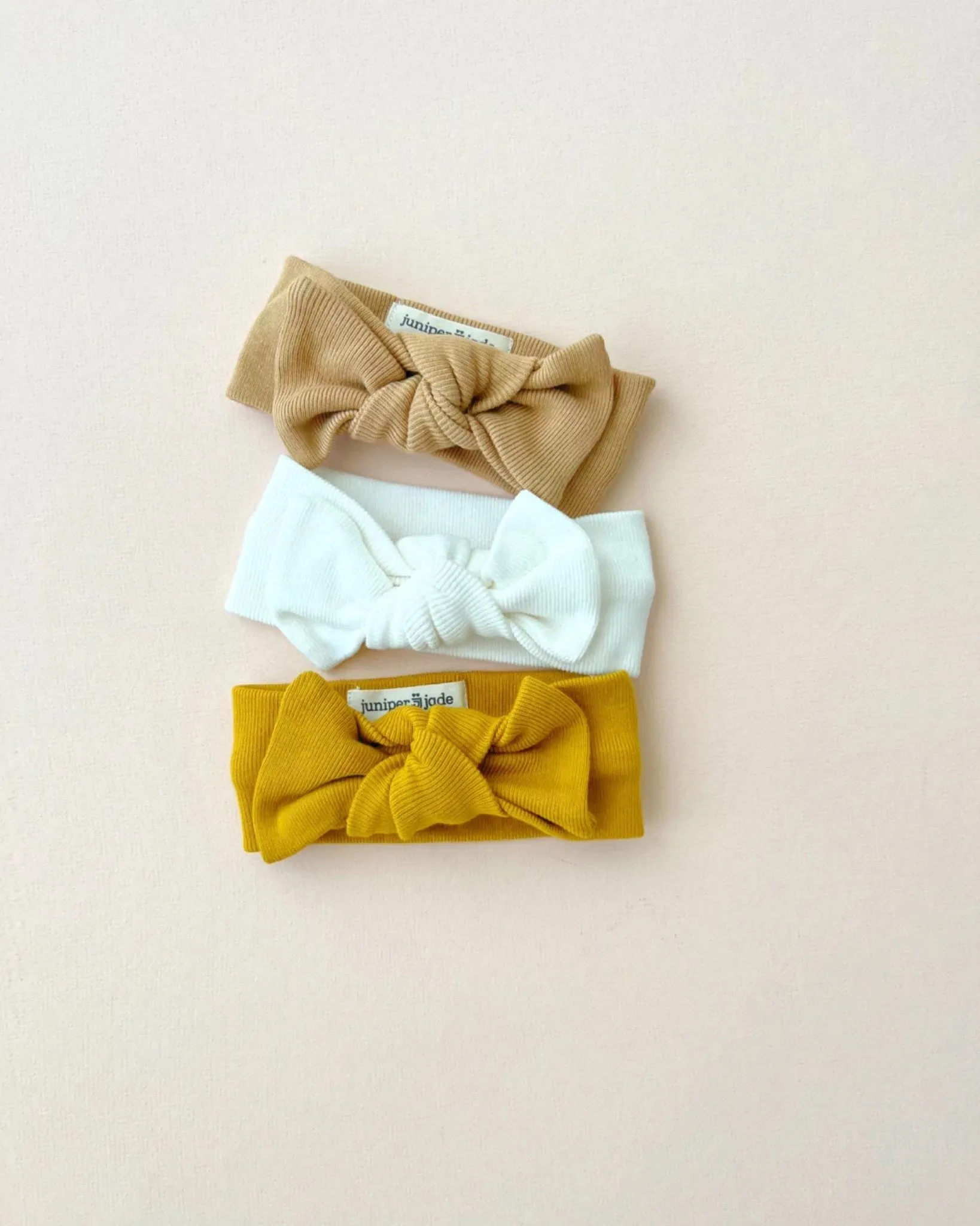 Organic Knot Bow | Latte