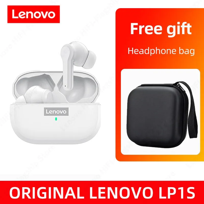 Original Lenovo LP1S TWS Earphone Wireless Bluetooth 5.0 Headphones Waterproof Sport Headsets Noise Reduction Earbuds with Mic