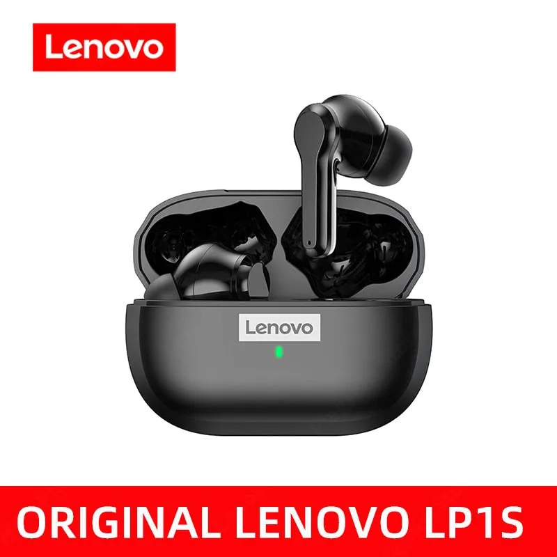 Original Lenovo LP1S TWS Earphone Wireless Bluetooth 5.0 Headphones Waterproof Sport Headsets Noise Reduction Earbuds with Mic