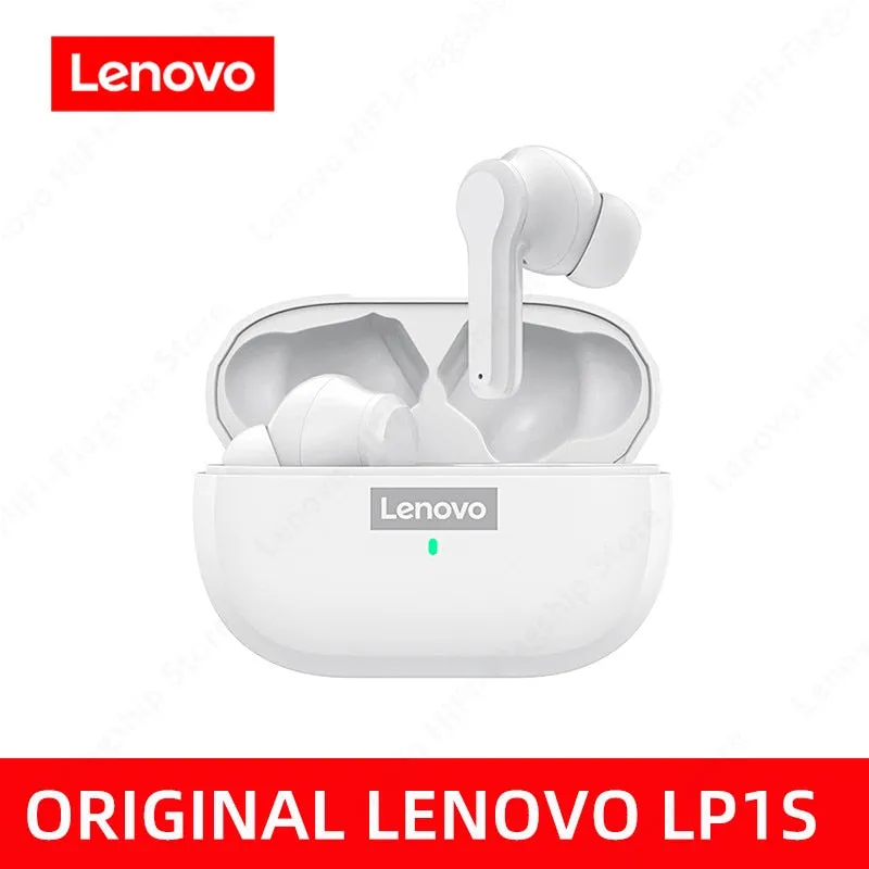 Original Lenovo LP1S TWS Earphone Wireless Bluetooth 5.0 Headphones Waterproof Sport Headsets Noise Reduction Earbuds with Mic