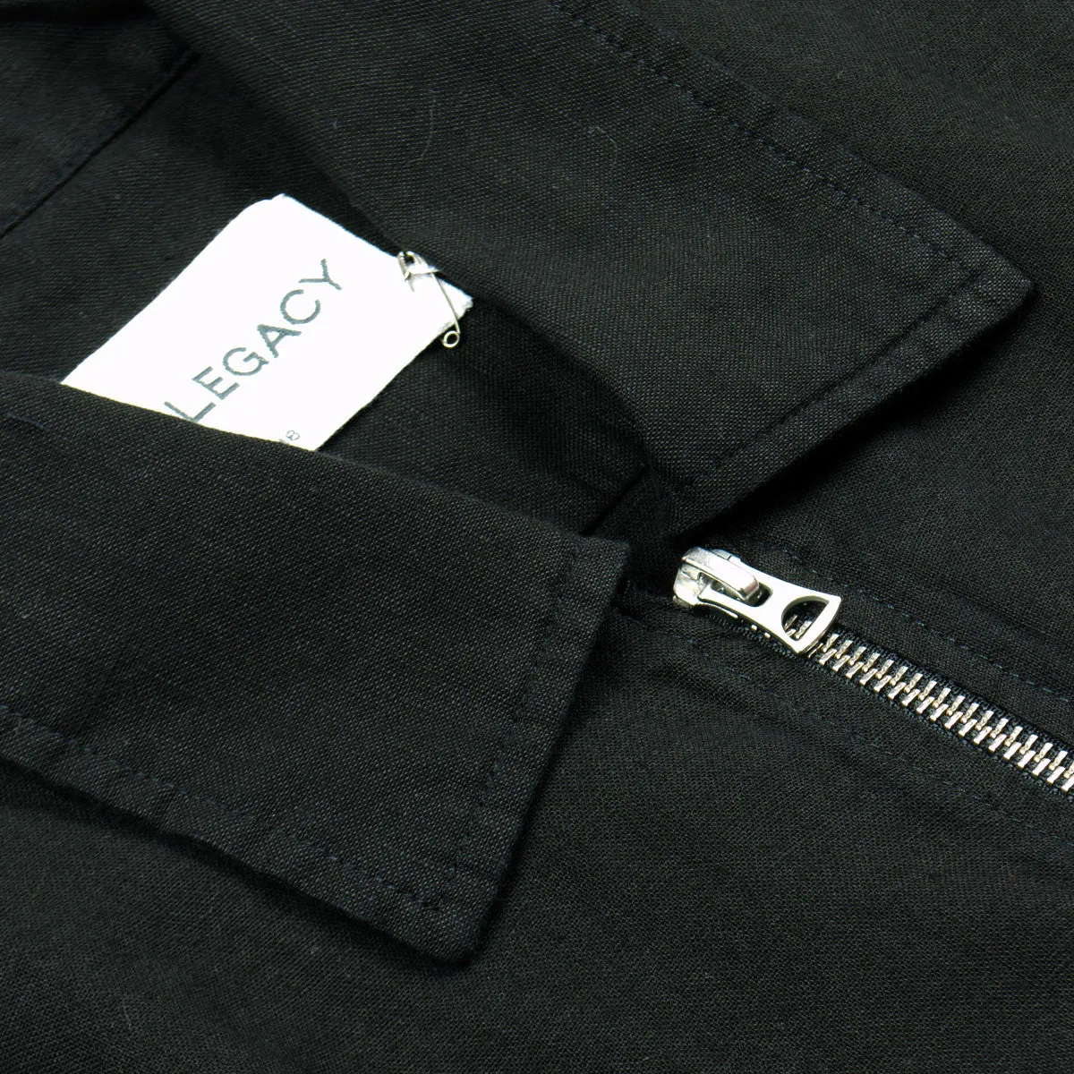 Our Legacy - Zip Shirt - Washed Black Linen