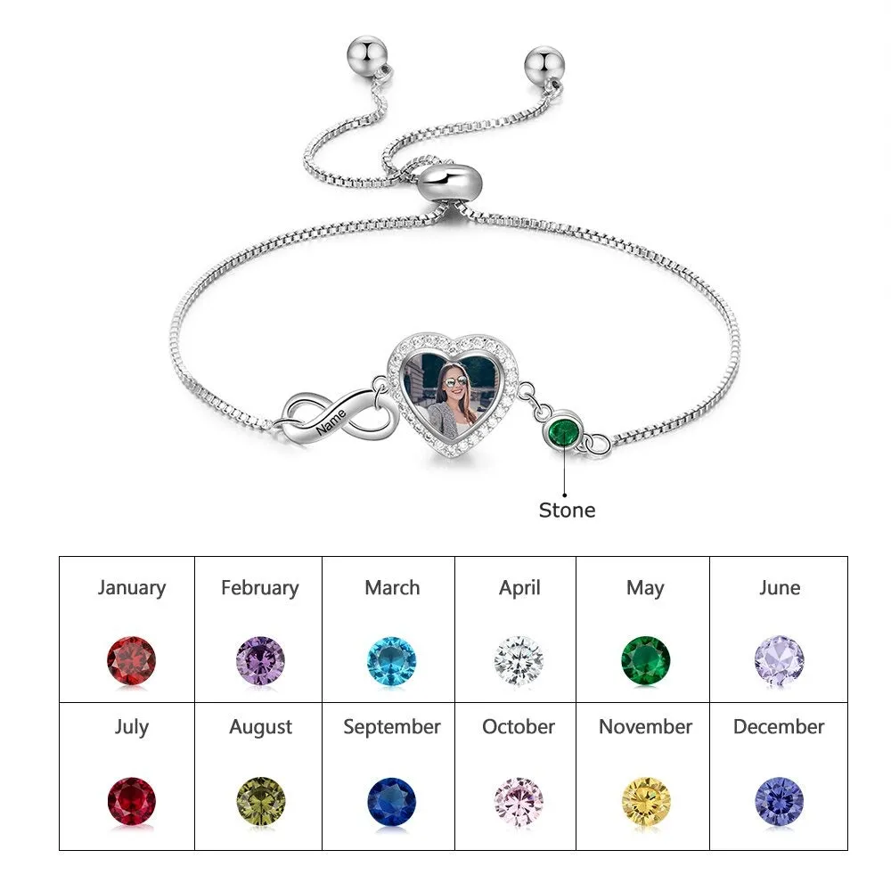 Personalized Photo Chain Bracelet