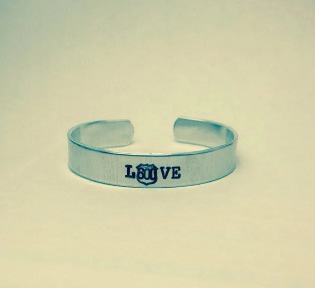 Police Wife Love Bangle Bracelet